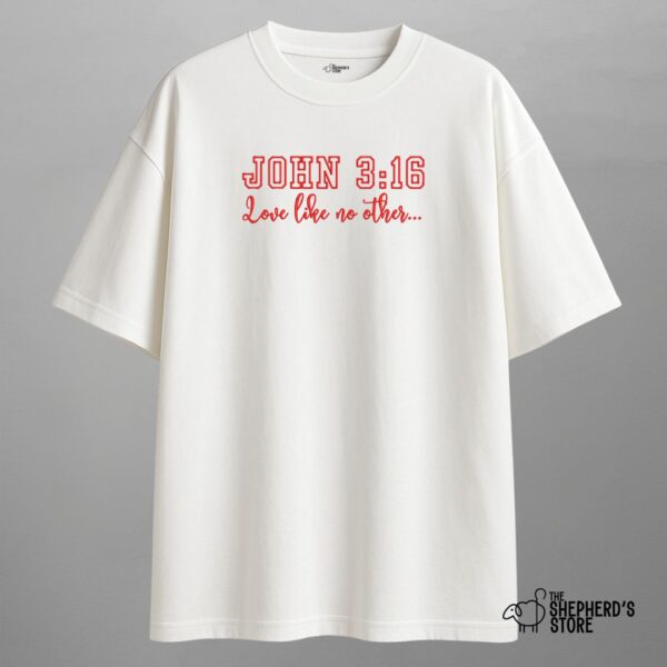 john 3:16 — oversized unisex t shirt