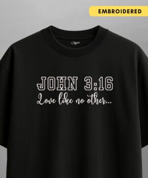 john 3:16 — oversized unisex t shirt