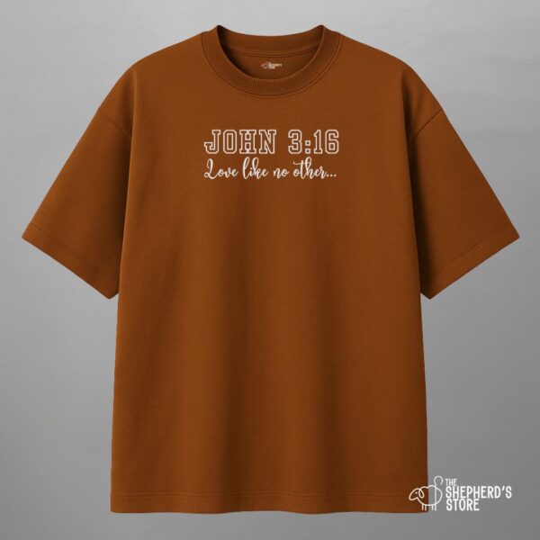 john 3:16 — oversized unisex t shirt