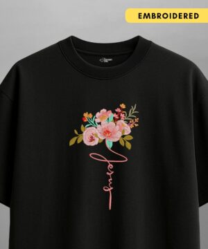 jesus floral — oversized unisex t shirt