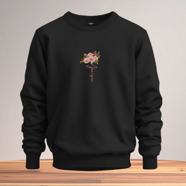 jesus floral unisex sweatshirt
