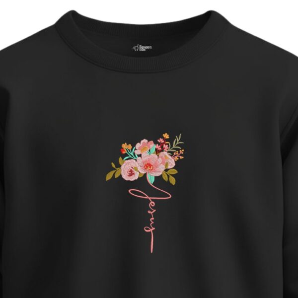 jesus floral unisex sweatshirt