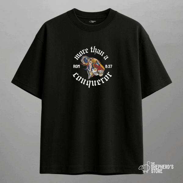 more than a conqueror — oversized unisex t shirt