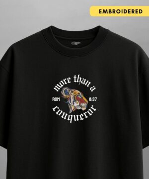 more than a conqueror — oversized unisex t shirt