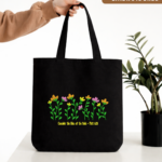 consider the lilies cotton canvas tote bag