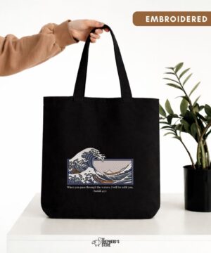 i will be with you cotton canvas tote bag