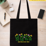 consider the lilies cotton canvas tote bag