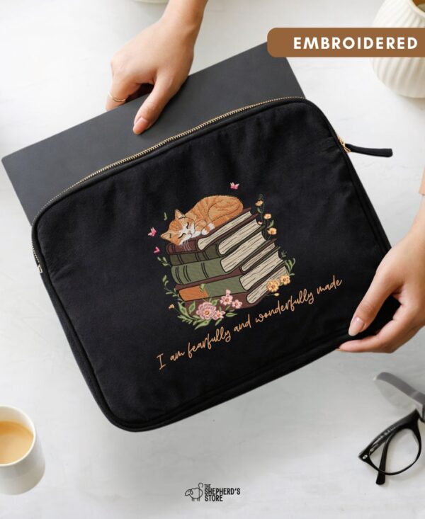 fearfully & wonderfully made laptop sleeve