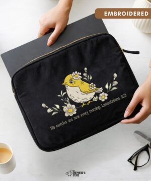 his mercies are new every morning laptop sleeve