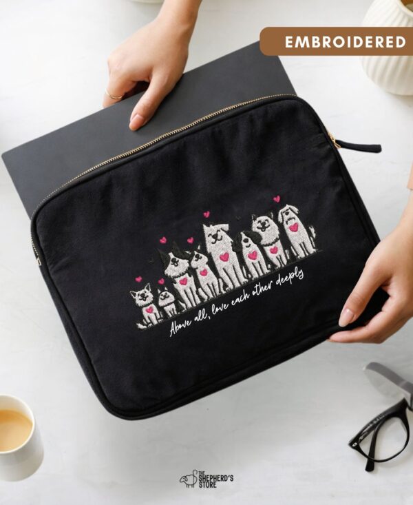 love each other deeply laptop sleeve
