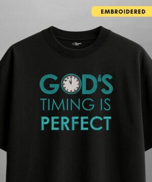 god's timing — oversized unisex t shirt