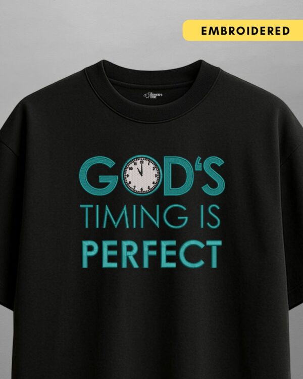 god's timing — oversized unisex t shirt