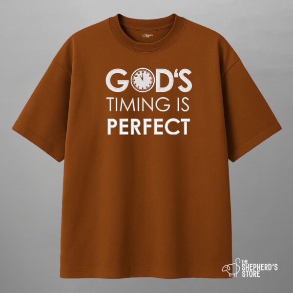 god's timing — oversized unisex t shirt