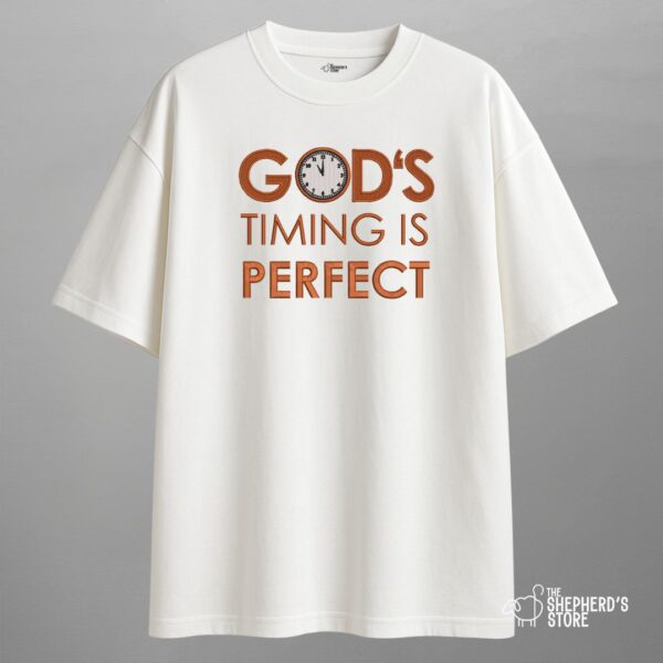 god's timing — oversized unisex t shirt