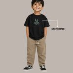 his love never fails — embroidered oversized kids t shirt
