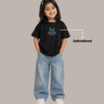 his love never fails — embroidered oversized kids t shirt