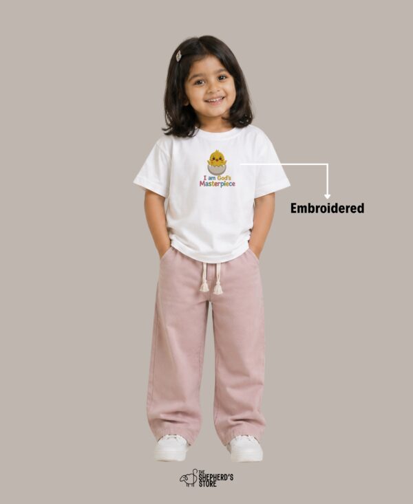 god’s masterpiece — embroidered oversized kids t shirt