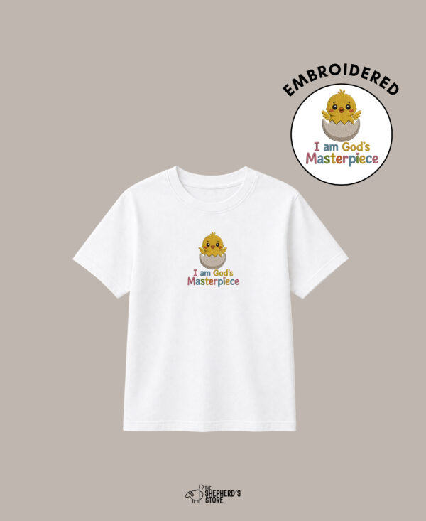 god’s masterpiece — embroidered oversized kids t shirt