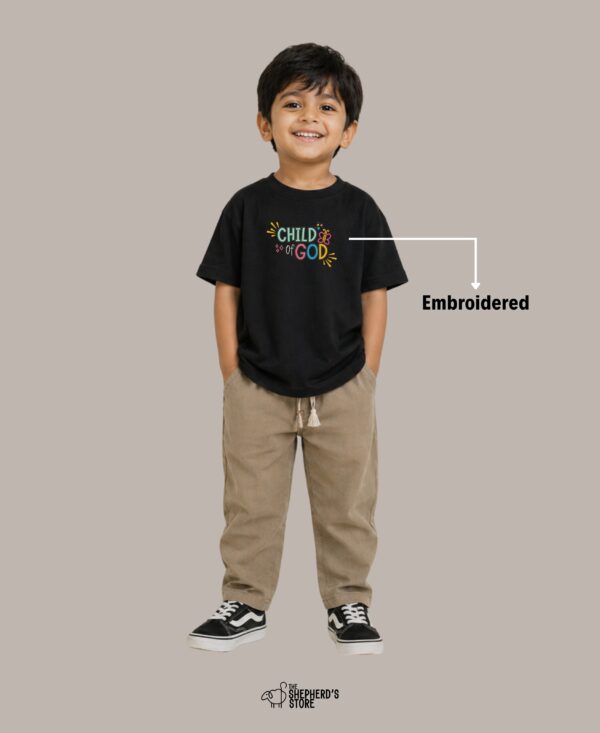 god’s masterpiece — embroidered oversized kids t shirt [cloned #9919]