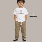 god’s angel protect me — embroidered oversized kids t shirt
