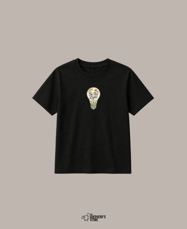 be the light — embroidered oversized kids t shirt