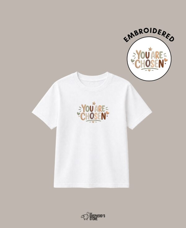 you are chosen — embroidered oversized kids t shirt