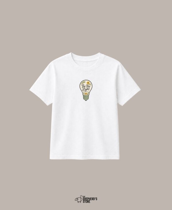 be the light — embroidered oversized kids t shirt