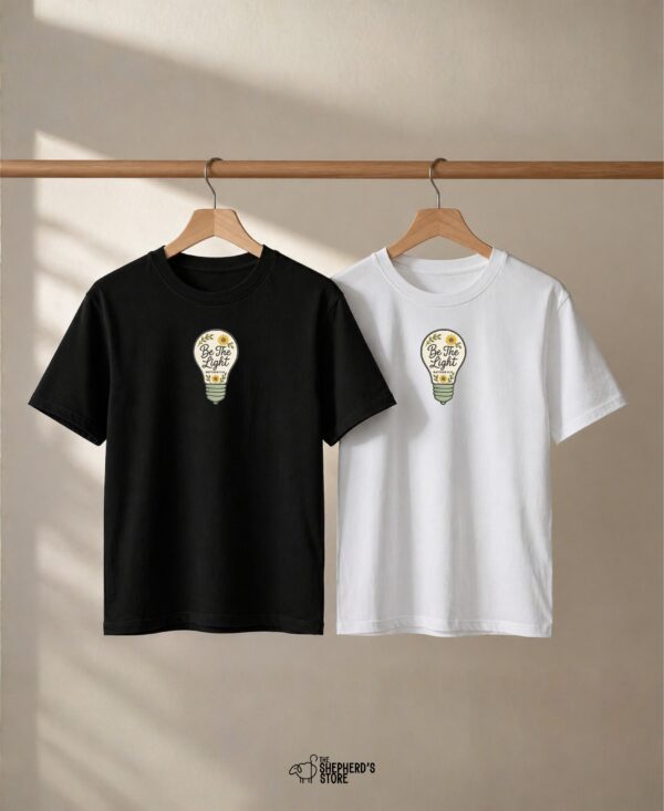be the light — embroidered oversized kids t shirt