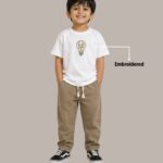 be the light — embroidered oversized kids t shirt