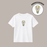 be the light — embroidered oversized kids t shirt