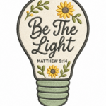 be the light — embroidered oversized kids t shirt
