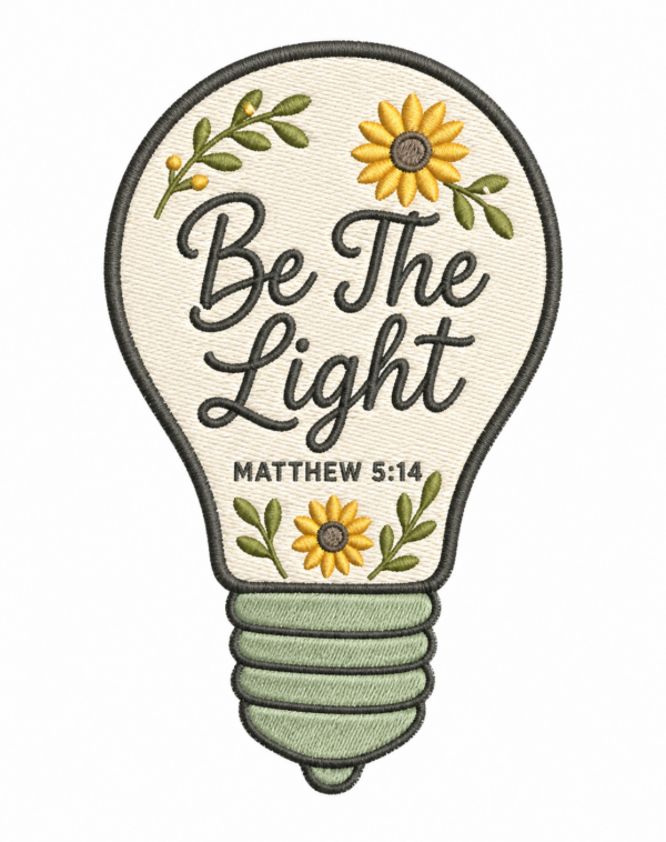 be the light — embroidered oversized kids t shirt