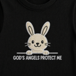 god’s angel protect me — embroidered oversized kids t shirt