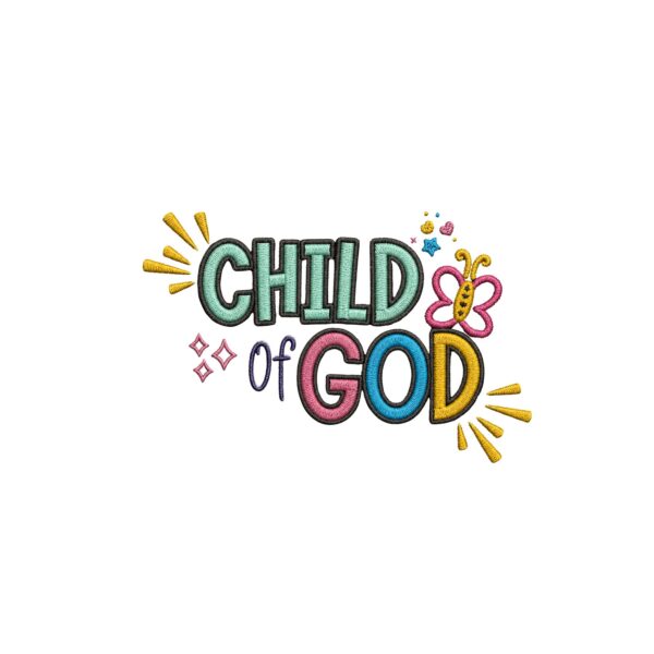 god’s masterpiece — embroidered oversized kids t shirt [cloned #9919]