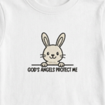 god’s angel protect me — embroidered oversized kids t shirt