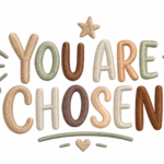 you are chosen — embroidered oversized kids t shirt
