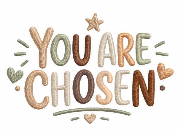 you are chosen — embroidered oversized kids t shirt