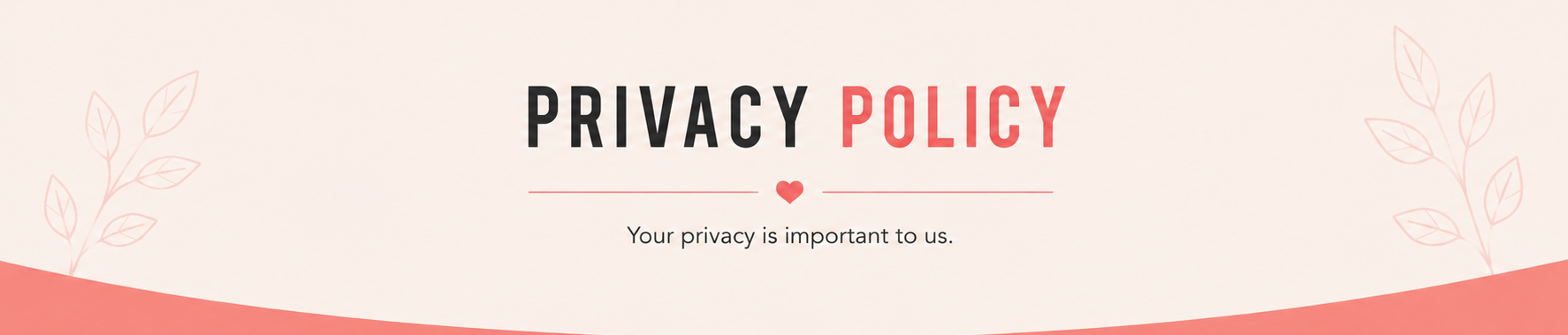 privacy policy banner