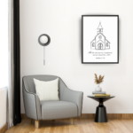 as for me & my house – joshua 24:15 embroidered frame