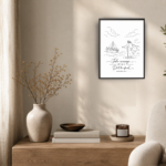 take courage – matthew 14:27 embroidered frame