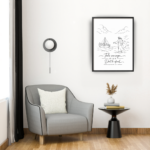 take courage – matthew 14:27 embroidered frame