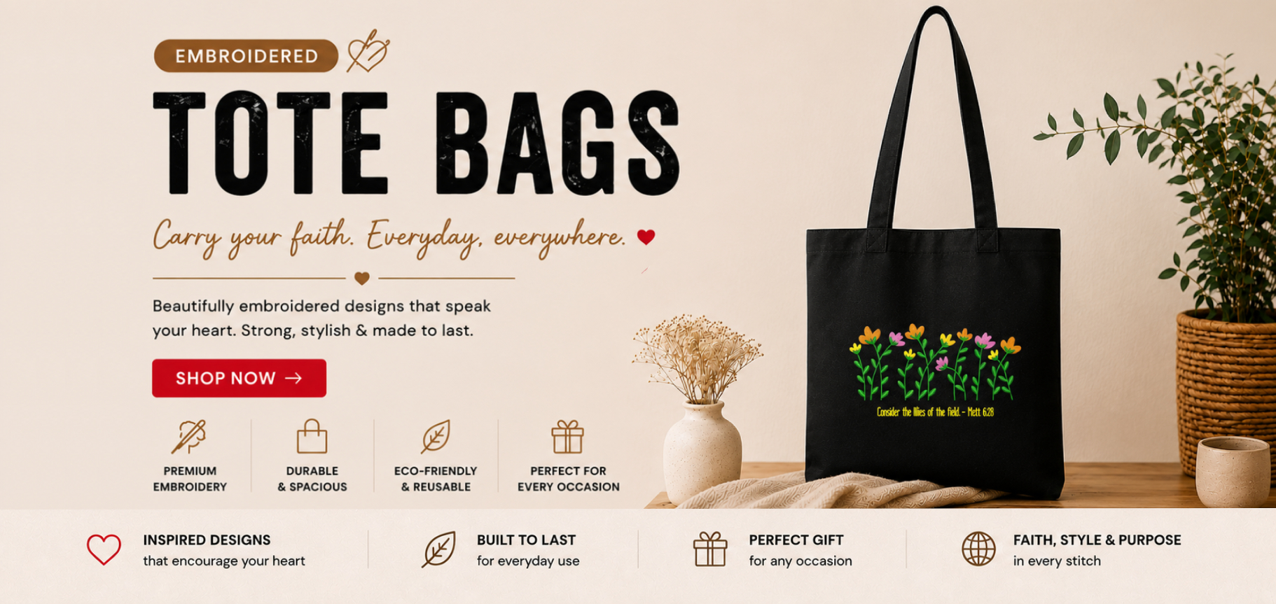 Hero Tote Bag Banner New